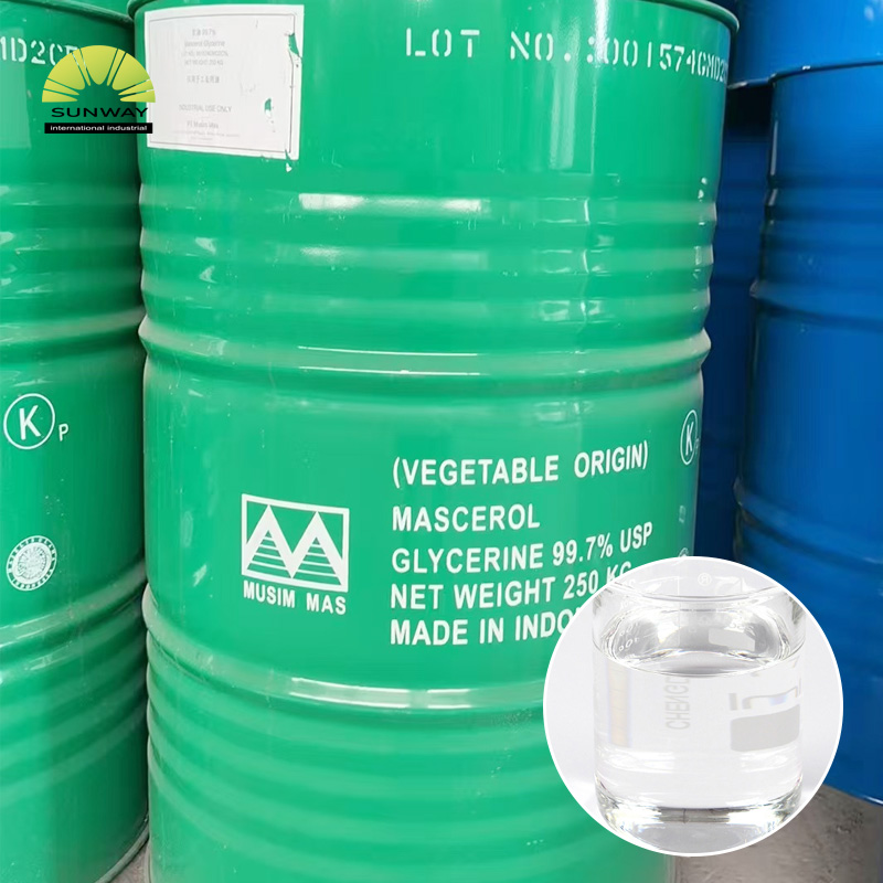 산업용 등급 최고급 폴리올 보습제 99.7% 글리세린 (개인 위생용품용)