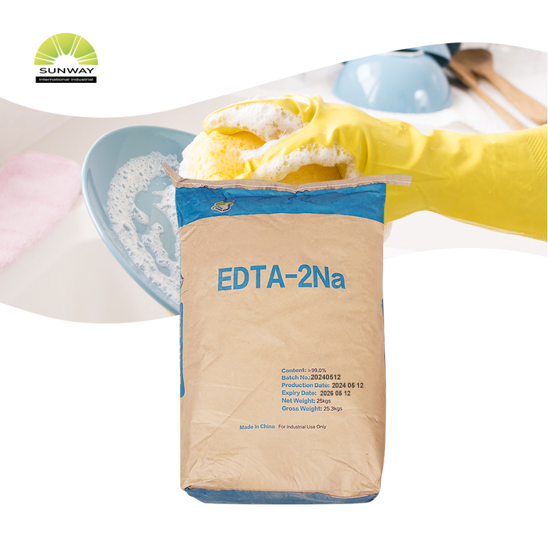 SUNWAY Daily Chemicals 백색 분말 EDTA 2NA 99% 세제용 세탁 세제