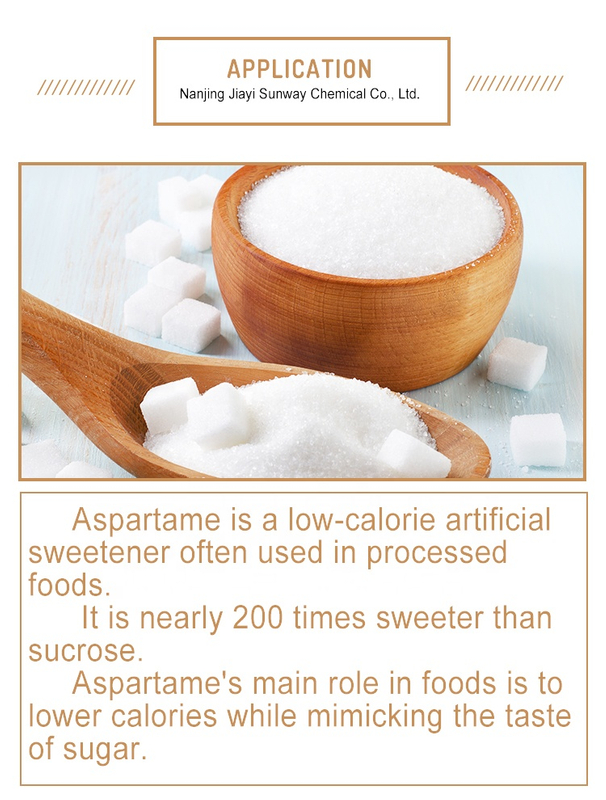 최고 품질의 대량 아스파탐 분말 감미료 식품 등급 할랄 CAS 번호 22839-47-0 제조 업체의 가격