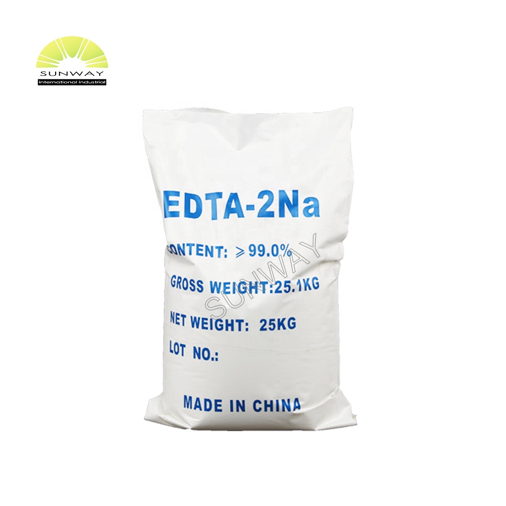 SUNWAY disodium edta 용해도 99% min edta 2 na/edta 2na 산업 등급 식품 등급 판매 CAS NO.15708-41-5