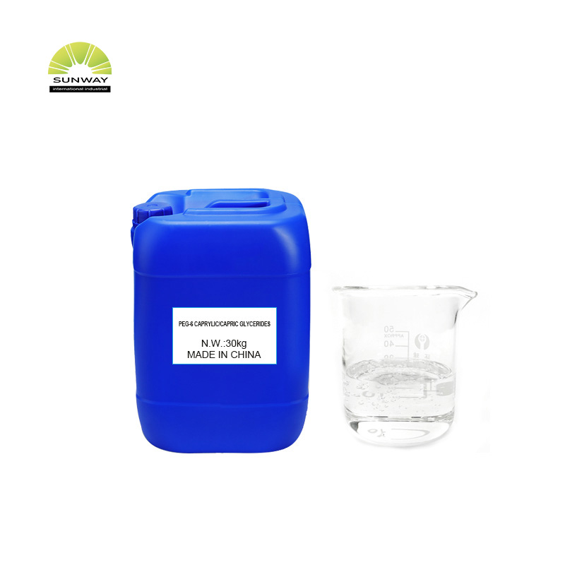 공장 공급 화장품 등급 스킨케어 보조제 유화 안정제 PEG-6 카프릴릭/카프릭 글리세라이드