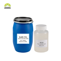 중국 제조 업체 공장 세제 원료 SLES 70% Texapon N70 나트륨 라우릴 에테르 황산염 AES 가격 샴푸 계면활성제 CAS 68585-34-2