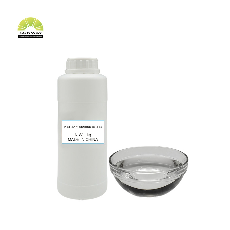 공장 공급 화장품 등급 스킨케어 보조제 유화 안정제 PEG-6 카프릴릭/카프릭 글리세라이드